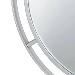 Promo 🥰 Glitzhome® 28" Glam Silver Round Wall Mirror ⌛ -Glitzhome Sales D299701S 6