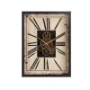 Best Sale 👏 Glitzhome® 24" Vintage Rectangle Gear Clock With Tempered Glass 🎁