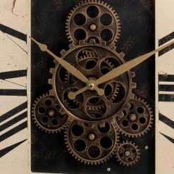 Best Sale π Glitzhome® 24" Vintage Rectangle Gear Clock With Tempered Glass π 14 Best Sale π Glitzhome® 24" Vintage Rectangle Gear Clock With Tempered Glass π -Glitzhome Sales D299715S 5