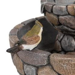 Cheapest β Glitzhome® 2ft. 2-Tier Stone-Like Outdoor Birdbath Fountain π 14 Cheapest β Glitzhome® 2ft. 2-Tier Stone-Like Outdoor Birdbath Fountain π -Glitzhome Sales D303612S 5