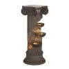 Best Pirce 🔥 Glitzhome® 3ft. European Style Faux Stone Sculpture 3-Tier Outdoor LED Fountain 👍 -Glitzhome Sales D303625S 1