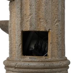 Best Pirce 🔥 Glitzhome® 3ft. European Style Faux Stone Sculpture 3-Tier Outdoor LED Fountain 👍 -Glitzhome Sales D303625S 5