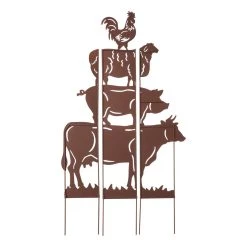 Buy ✔️ Glitzhome® 4ft. Farmhouse 3 Piece Metal Rustic Animals Silhouette Yard Stake ⌛ 15 Buy ✔️ Glitzhome® 4ft. Farmhouse 3 Piece Metal Rustic Animals Silhouette Yard Stake ⌛ -Glitzhome Sales D303630S 6
