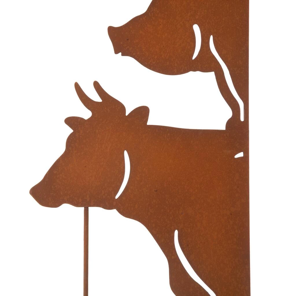 Buy ✔️ Glitzhome® 4ft. Farmhouse 3 Piece Metal Rustic Animals Silhouette Yard Stake ⌛ 9 Buy ✔️ Glitzhome® 4ft. Farmhouse 3 Piece Metal Rustic Animals Silhouette Yard Stake ⌛ - Image 7