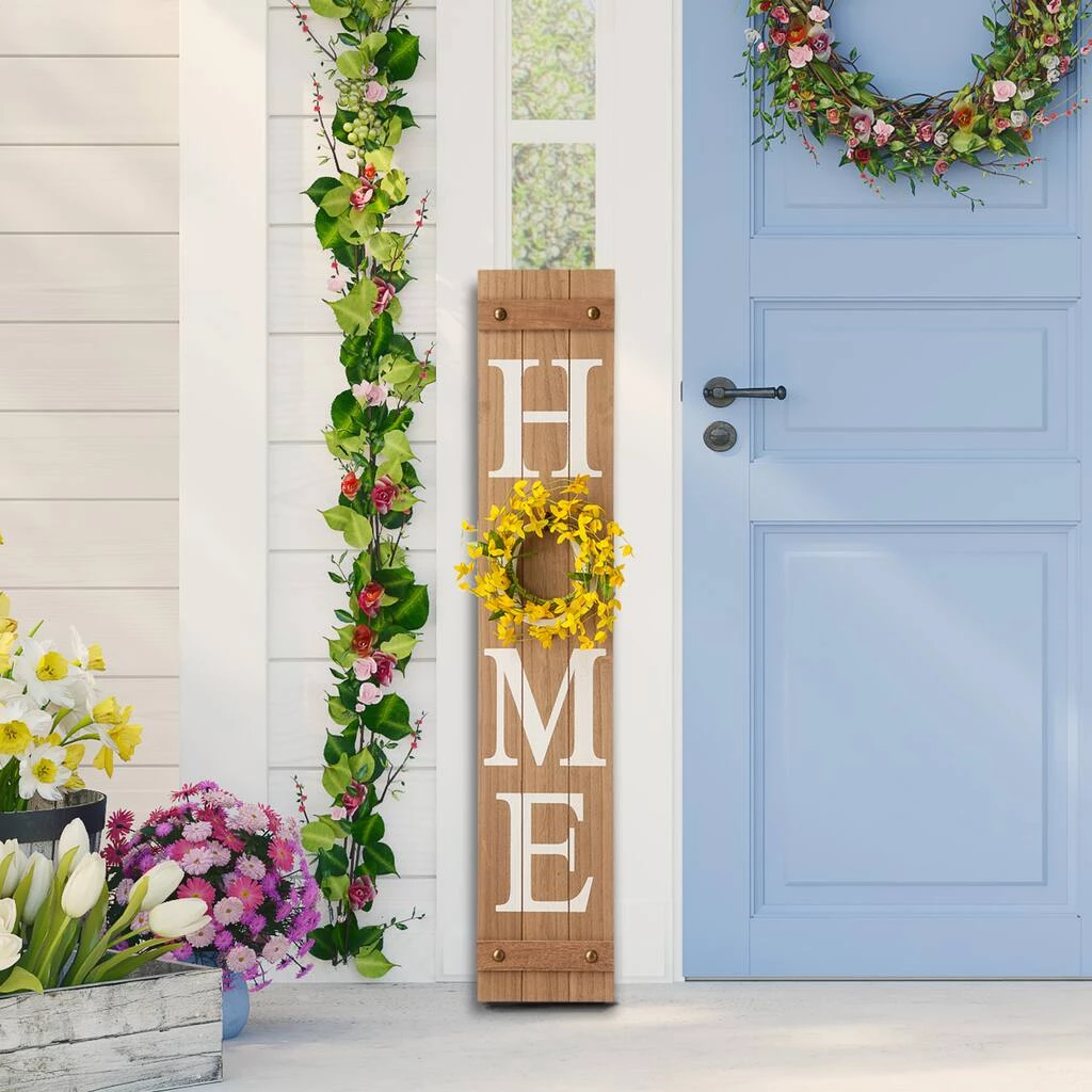 Hot Sale π Glitzhome 42"H Wooden Brown "HOME" Porch Sign with 3 Changable Wreaths βοΈ 4 Hot Sale π Glitzhome 42"H Wooden Brown "HOME" Porch Sign with 3 Changable Wreaths βοΈ - Image 2