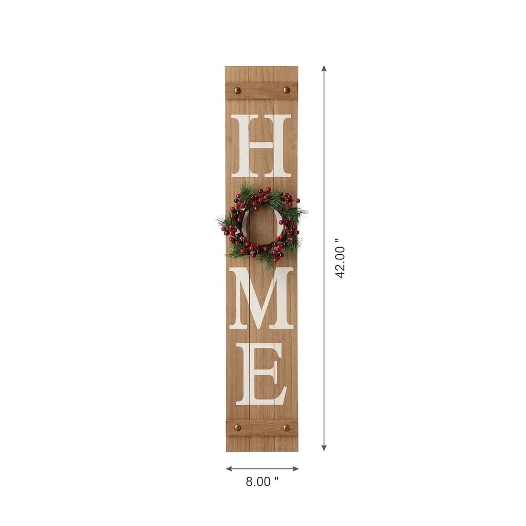 Hot Sale π Glitzhome 42"H Wooden Brown "HOME" Porch Sign with 3 Changable Wreaths βοΈ 10 Hot Sale π Glitzhome 42"H Wooden Brown "HOME" Porch Sign with 3 Changable Wreaths βοΈ - Image 8