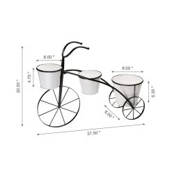 Best Pirce 𧨠Glitzhome® 2.5ft. White & Black Metal Bicycle Plant Stand 𧨠17 Best Pirce 𧨠Glitzhome® 2.5ft. White & Black Metal Bicycle Plant Stand 𧨠-Glitzhome Sales D303674S 8