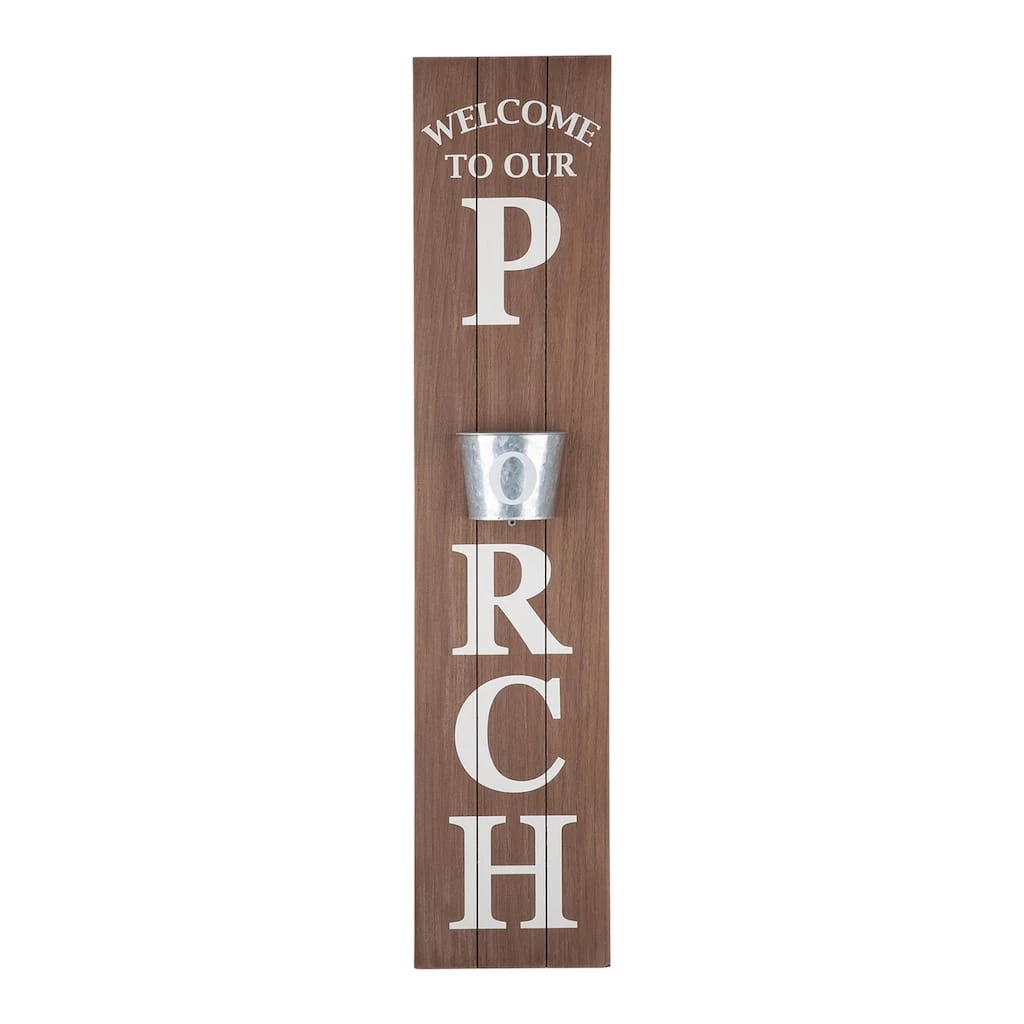 Best deal β Glitzhome® 3.5ft. Wooden Welcome to our Porch Porch Sign with Metal Planter π 3 Best deal β Glitzhome® 3.5ft. Wooden Welcome to our Porch Porch Sign with Metal Planter π
