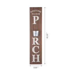 Best deal β Glitzhome® 3.5ft. Wooden Welcome to our Porch Porch Sign with Metal Planter π 17 Best deal β Glitzhome® 3.5ft. Wooden Welcome to our Porch Porch Sign with Metal Planter π -Glitzhome Sales D303676S 8