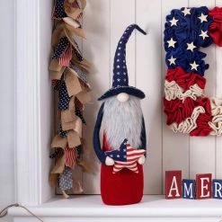 Outlet π Glitzhome® 28" Patriotic Fabric Gnome Decoration 𧨠11 Outlet π Glitzhome® 28" Patriotic Fabric Gnome Decoration 𧨠-Glitzhome Sales D329928S 2