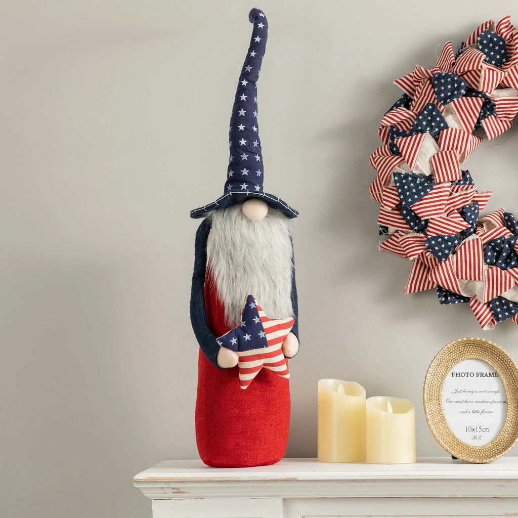 Outlet π Glitzhome® 28" Patriotic Fabric Gnome Decoration 𧨠5 Outlet π Glitzhome® 28" Patriotic Fabric Gnome Decoration 𧨠- Image 3