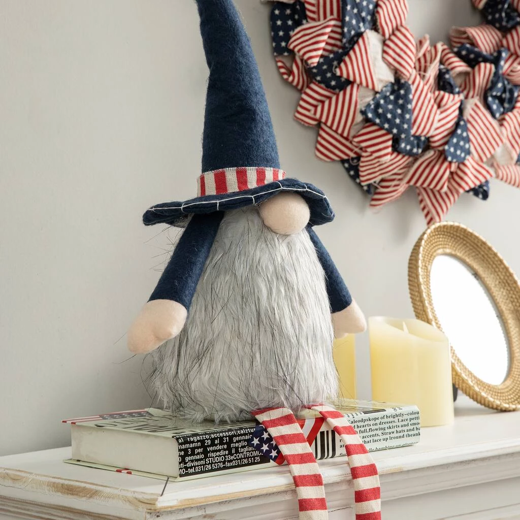 Brand new π Glitzhome® 24" Patriotic Fabric Sitting Gnome Decoration β¨ 6 Brand new π Glitzhome® 24" Patriotic Fabric Sitting Gnome Decoration β¨ - Image 4