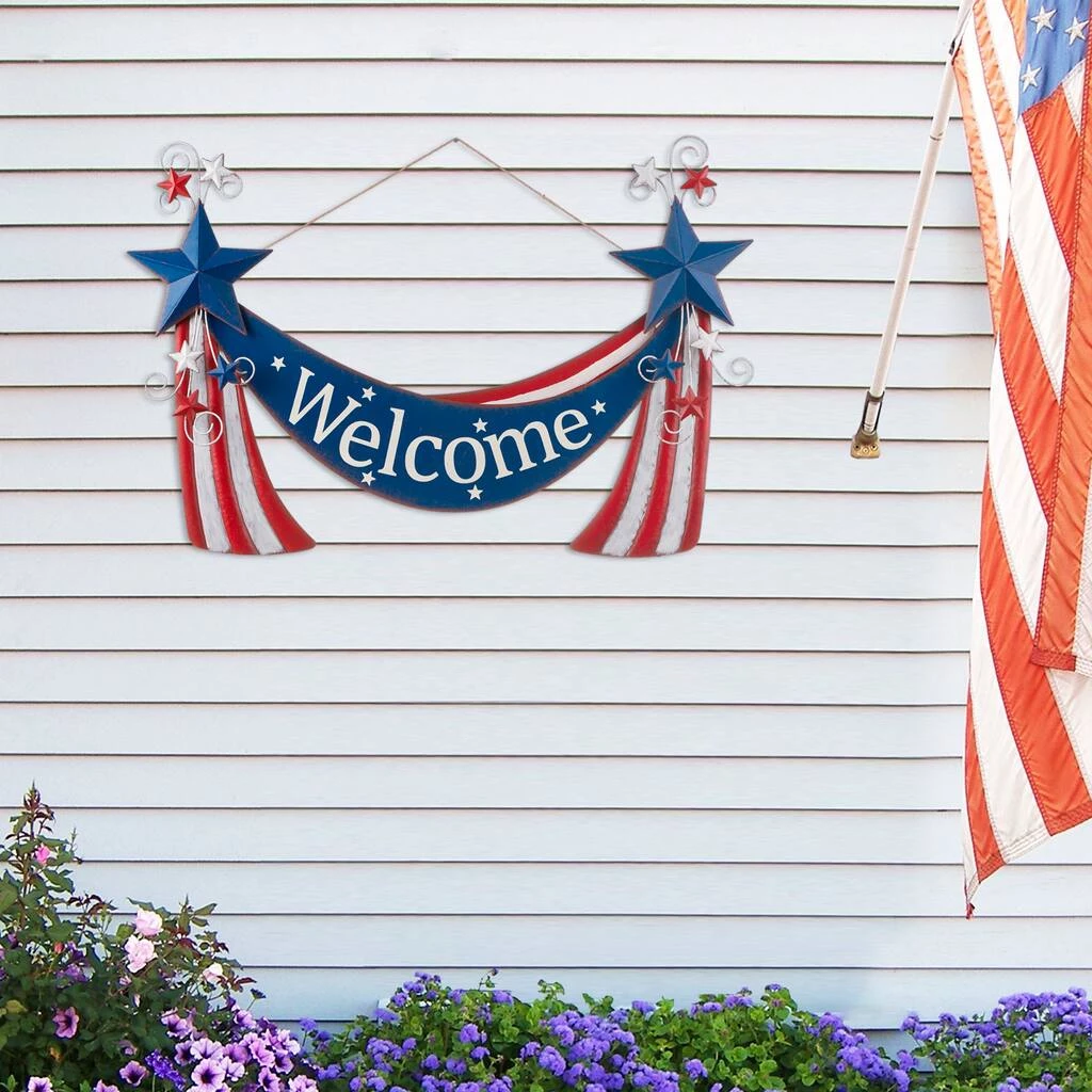 New β Glitzhome® 36" Metal Stars & Stripes Yard Stake π 6 New β Glitzhome® 36" Metal Stars & Stripes Yard Stake π - Image 4