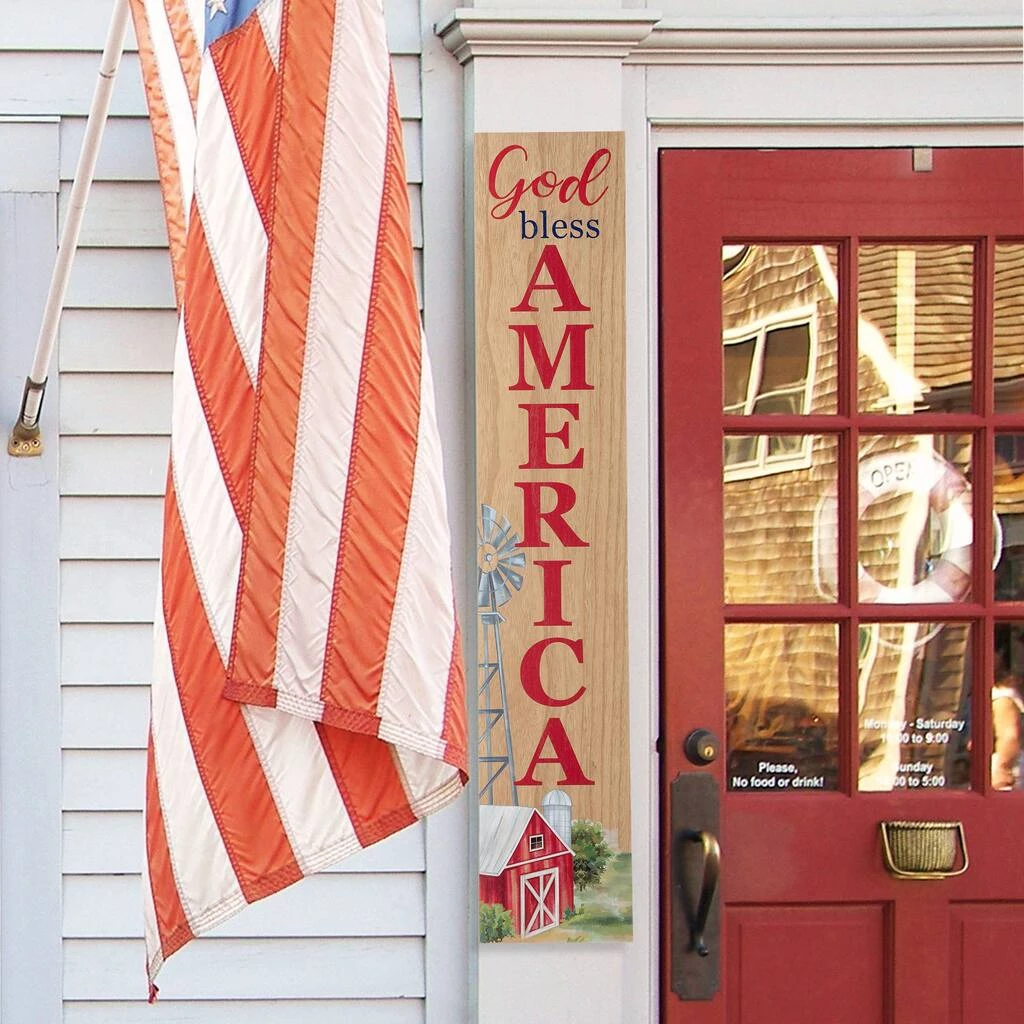 Best reviews of ✔️ Glitzhome® 42" Wooden Patriotic Porch Sign 🧨 4 Best reviews of ✔️ Glitzhome® 42" Wooden Patriotic Porch Sign 🧨 - Image 2