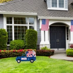 Wholesale ⭐ Glitzhome® 24" Metal American Truck Yard Stake ⭐ 12 Wholesale ⭐ Glitzhome® 24" Metal American Truck Yard Stake ⭐ -Glitzhome Sales D329956S 3