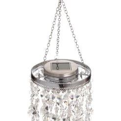 Best reviews of 🌟 Glitzhome® 19" Solar Lighted Transparent Jewel Beaded Hanging Décor 💯 -Glitzhome Sales D330006S 5