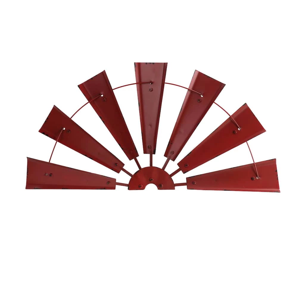Best deal π Glitzhome® 32" Red Half Wind Spinner Wall Décor π 3 Best deal π Glitzhome® 32" Red Half Wind Spinner Wall Décor π