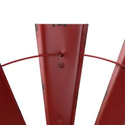 Best deal π Glitzhome® 32" Red Half Wind Spinner Wall Décor π 16 Best deal π Glitzhome® 32" Red Half Wind Spinner Wall Décor π -Glitzhome Sales D353140S 7