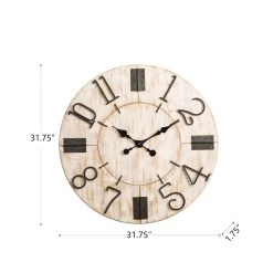 Best deal π₯° Glitzhome® 32" Oversized Farmhouse White Wooden Wall Clock π 15 Best deal π₯° Glitzhome® 32" Oversized Farmhouse White Wooden Wall Clock π -Glitzhome Sales D353144S 6