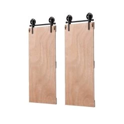 Hot Sale ⭐ Glitzhome® Farmhouse Barn Door Wall Décor, 2ct. 👍 -Glitzhome Sales D353153S 5