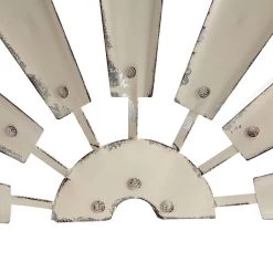 Cheap 😍 Glitzhome® 32" Beige Half Wind Spinner Wall Décor 😀 -Glitzhome Sales D353156S 7
