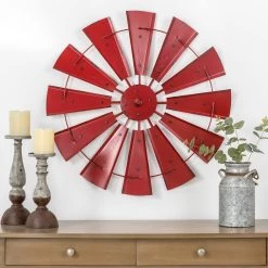 Coupon ๐ Glitzhome® 28.5" Red Metal Wind Spinner Wall Décor ๐งจ 12 Coupon ๐ Glitzhome® 28.5" Red Metal Wind Spinner Wall Décor ๐งจ -Glitzhome Sales D353171S 3