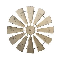 Buy 🛒 Glitzhome® 28.5" Beige Metal Wind Spinner Wall Décor 🔥