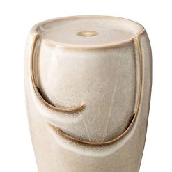 Outlet 🎉 Glitzhome® 21" Sand Beige LED Ceramic Fountain 🌟 -Glitzhome Sales D368459S 5