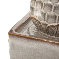 Brand new π₯° Glitzhome® 36" Oversized Sand Beige LED Ceramic Pedestal Fountain π€© 15 Brand new π₯° Glitzhome® 36" Oversized Sand Beige LED Ceramic Pedestal Fountain π€© -Glitzhome Sales D368462S 6