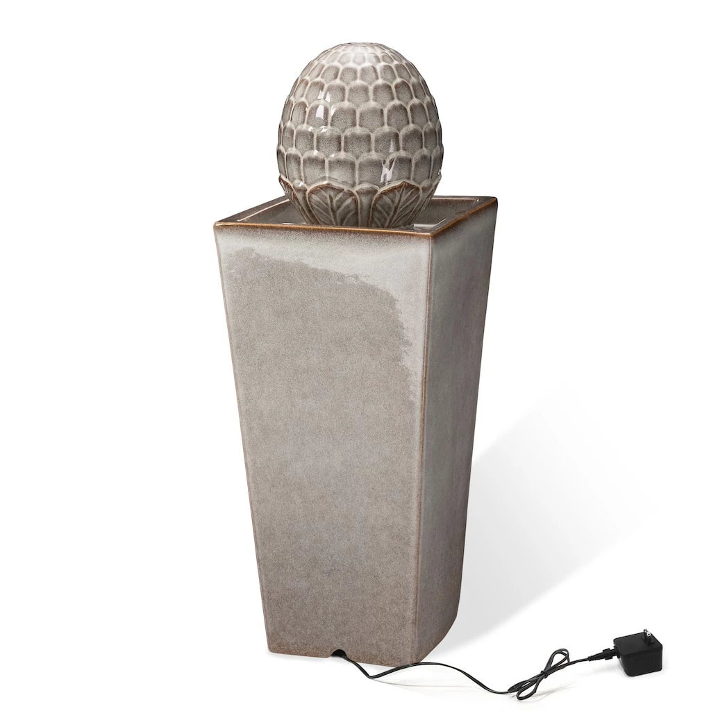 Brand new π₯° Glitzhome® 36" Oversized Sand Beige LED Ceramic Pedestal Fountain π€© 10 Brand new π₯° Glitzhome® 36" Oversized Sand Beige LED Ceramic Pedestal Fountain π€© - Image 8