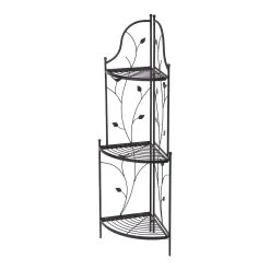 Promo β Glitzhome® 3-Tier Black Metal Corner Plant Stand π―