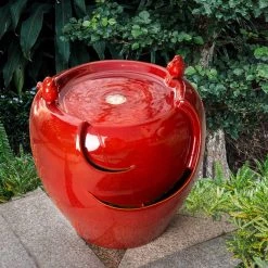 Cheapest π Glitzhome® 19.5" Red Birds LED Ceramic Fountain π 12 Cheapest π Glitzhome® 19.5" Red Birds LED Ceramic Fountain π -Glitzhome Sales D368468S 3