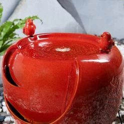 Cheapest π Glitzhome® 19.5" Red Birds LED Ceramic Fountain π 16 Cheapest π Glitzhome® 19.5" Red Birds LED Ceramic Fountain π -Glitzhome Sales D368468S 7