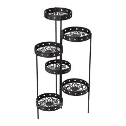 Cheap 🔔 Glitzhome® 6-Tier Black Metal Plant Stand 😍