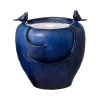 Cheapest 🧨 Glitzhome® 19.5" Cobalt Blue Birds LED Ceramic Fountain 🤩 -Glitzhome Sales D368471S 1