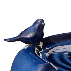 Cheapest 🧨 Glitzhome® 19.5" Cobalt Blue Birds LED Ceramic Fountain 🤩 -Glitzhome Sales D368471S 6