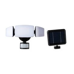 Discount π Glitzhome® 12.5" Solar Powered Triple-Head LED Motion Sensor Security Flood Light π§¨