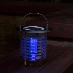 Best Sale ✔️ Glitzhome® 20" Dual Mode Solar Powered LED Insect Catcher Light with Hanger & Stake ✔️ -Glitzhome Sales D383187S 4