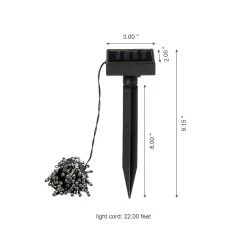 Cheapest 😍 Glitzhome® 22ft. Solar String Lights with 50 LEDs 😀 -Glitzhome Sales D383189S 3