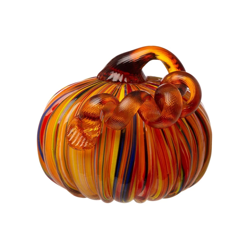 Coupon π Glitzhome® Multi Striped Glass Short Pumpkin Set π 6 Coupon π Glitzhome® Multi Striped Glass Short Pumpkin Set π - Image 4