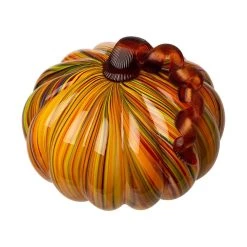 Coupon π Glitzhome® Multi Striped Glass Short Pumpkin Set π 13 Coupon π Glitzhome® Multi Striped Glass Short Pumpkin Set π -Glitzhome Sales D401476S 5