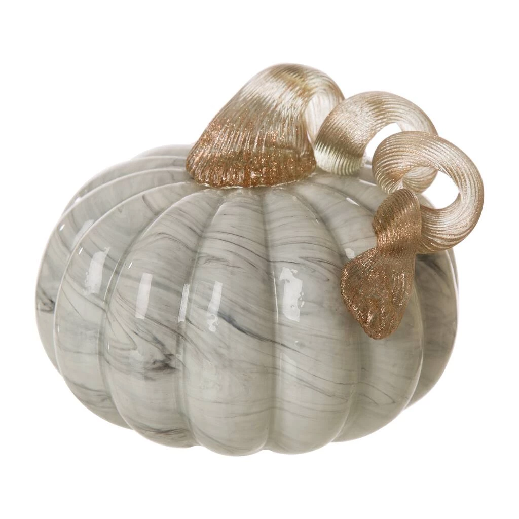 Best reviews of π Glitzhome® Gray Marble Glass Pumpkin Set π 8 Best reviews of π Glitzhome® Gray Marble Glass Pumpkin Set π - Image 6