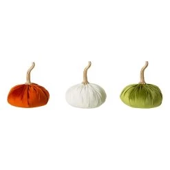 Deals π₯ Glitzhome® Colorful Velvet Pumpkins Set π