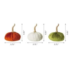Deals π₯ Glitzhome® Colorful Velvet Pumpkins Set π 11 Deals π₯ Glitzhome® Colorful Velvet Pumpkins Set π -Glitzhome Sales D401483S 3