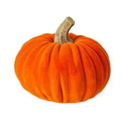 Budget 🔥 Glitzhome® Orange Velvet Pumpkins Set ✔️ -Glitzhome Sales D401486S 6