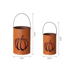 Best reviews of 🎉 Glitzhome® Metal Cutout Pumpkin Bucket Set 🎉 -Glitzhome Sales D401487S 3