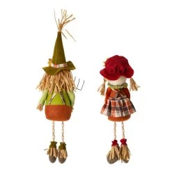 Top 10 ⌛ Glitzhome® Fall Fabric Scarecrow Shelf Sitters Set 😀 -Glitzhome Sales D401488S 4