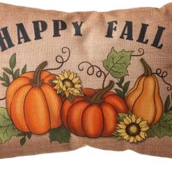 Cheap 🤩 Glitzhome® Faux Burlap Fall Pumpkin Pillow 🛒 -Glitzhome Sales D401494S 6