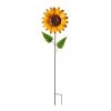 Best Sale 😀 Glitzhome® 42" Fall Sunflower Metal Yard Stake ⭐