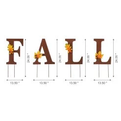 Wholesale π₯ Glitzhome® 24" Fall Metal Yard Stake or Standing Décor 𧨠12 Wholesale π₯ Glitzhome® 24" Fall Metal Yard Stake or Standing Décor 𧨠-Glitzhome Sales D401501S 3